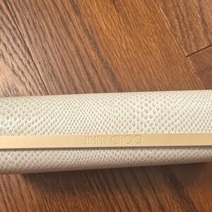 Jimmy Choo Textured Cream Clutch